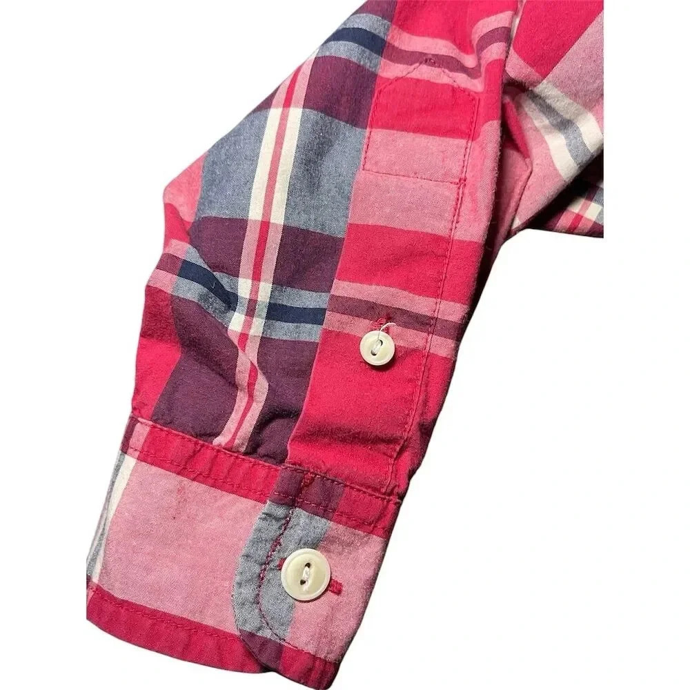 Lauren Ralph Lauren Women's Plaid Button-Up Shirt Small Petites Multicolor - Picture 6 of 7